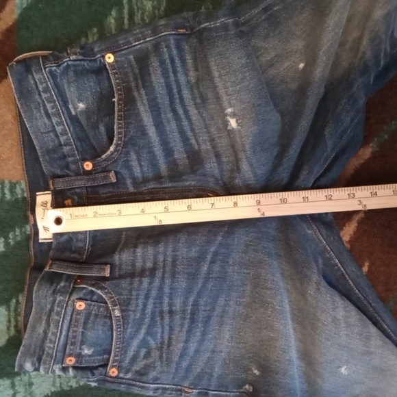 Madewell Classic Straught Jeans In Croston Wash Old School Womens 26 - Picture 9 of 13
